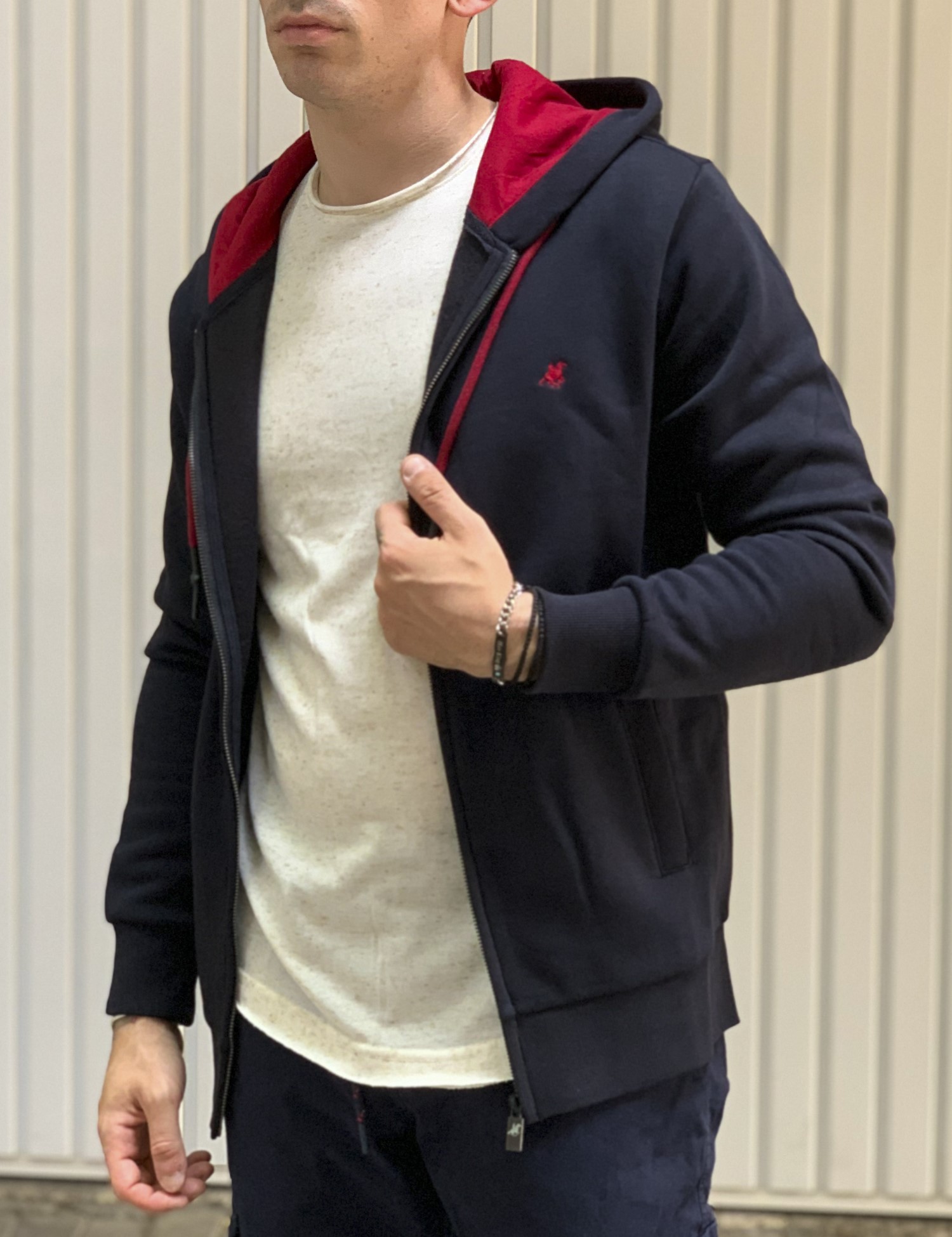 US Grand Polo ανδρική μπλε ζακέτα USF179 φωτογραφία